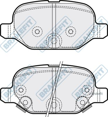 APEC BRAKING stabdžių trinkelių rinkinys, diskinis stabdys PD3289